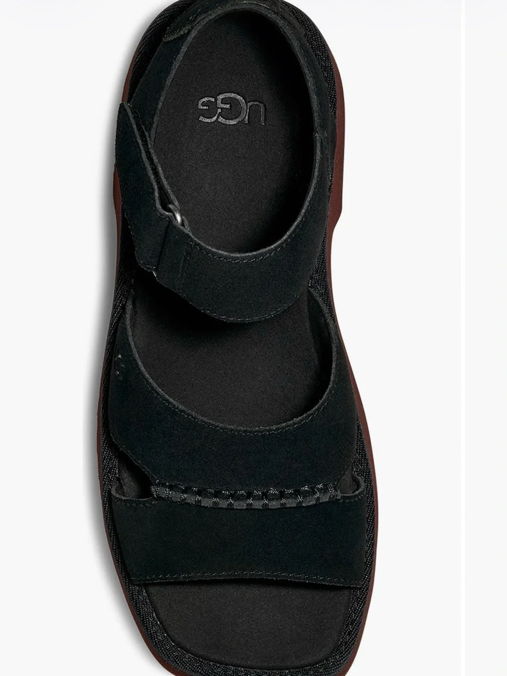 UGG New Heights Platform Sandals Black 7